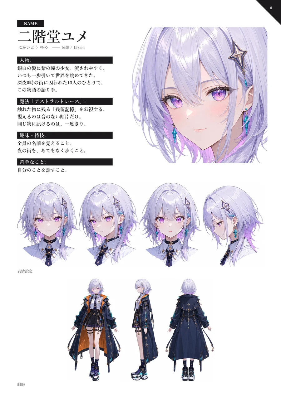 キャラクター紹介ページ