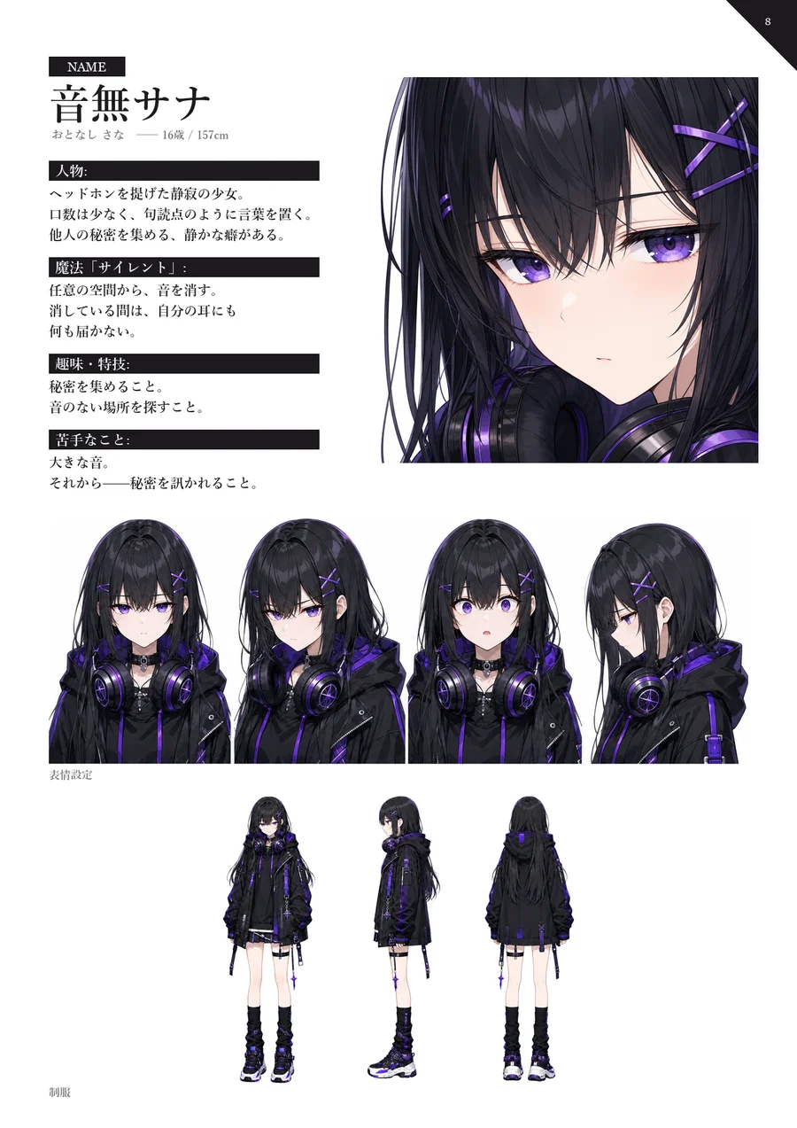 キャラクター紹介ページ